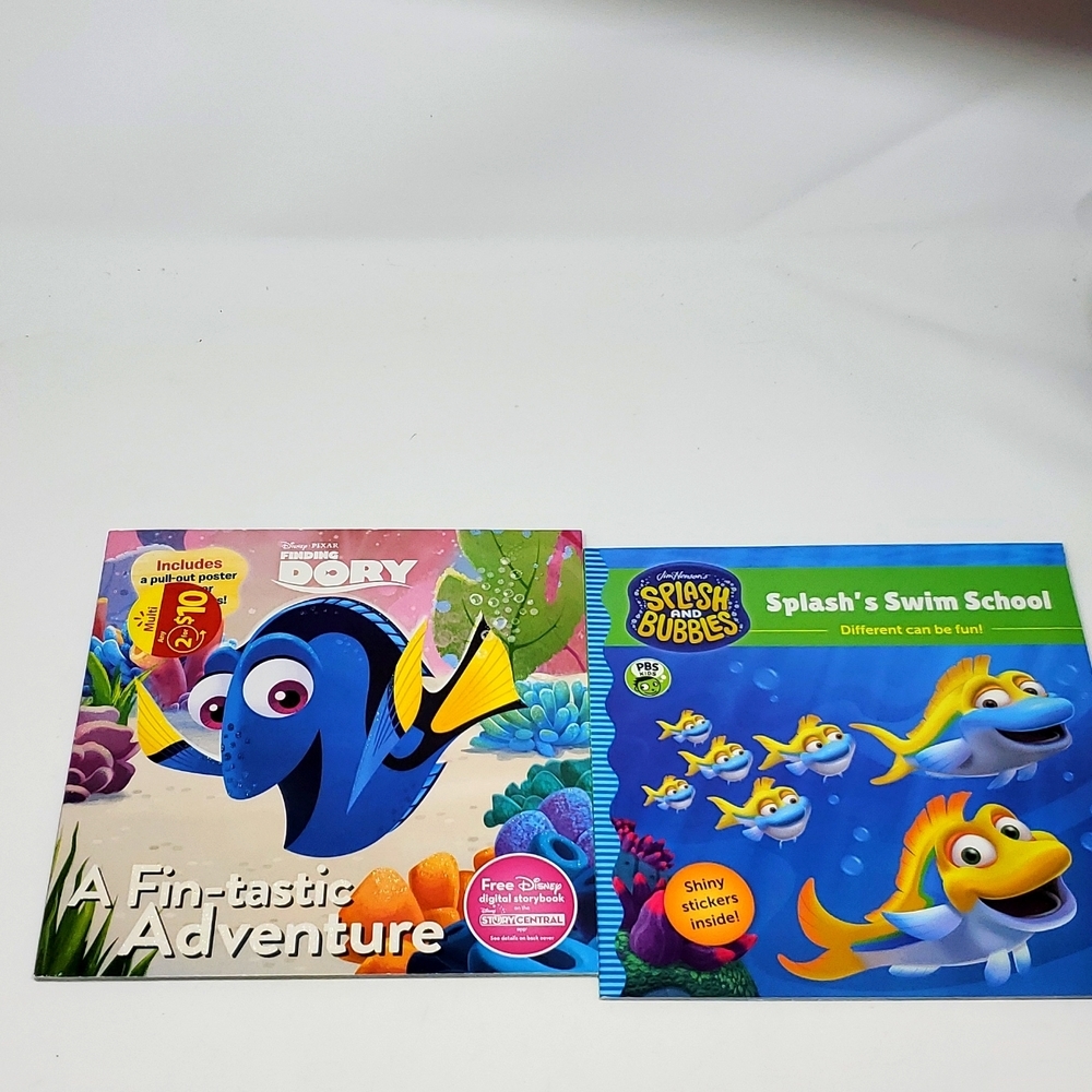 Childrens Book Lot Dory Shiny Sticker Books